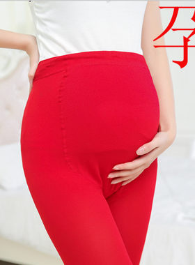 美腿塑形大红色新娘连体袜包邮