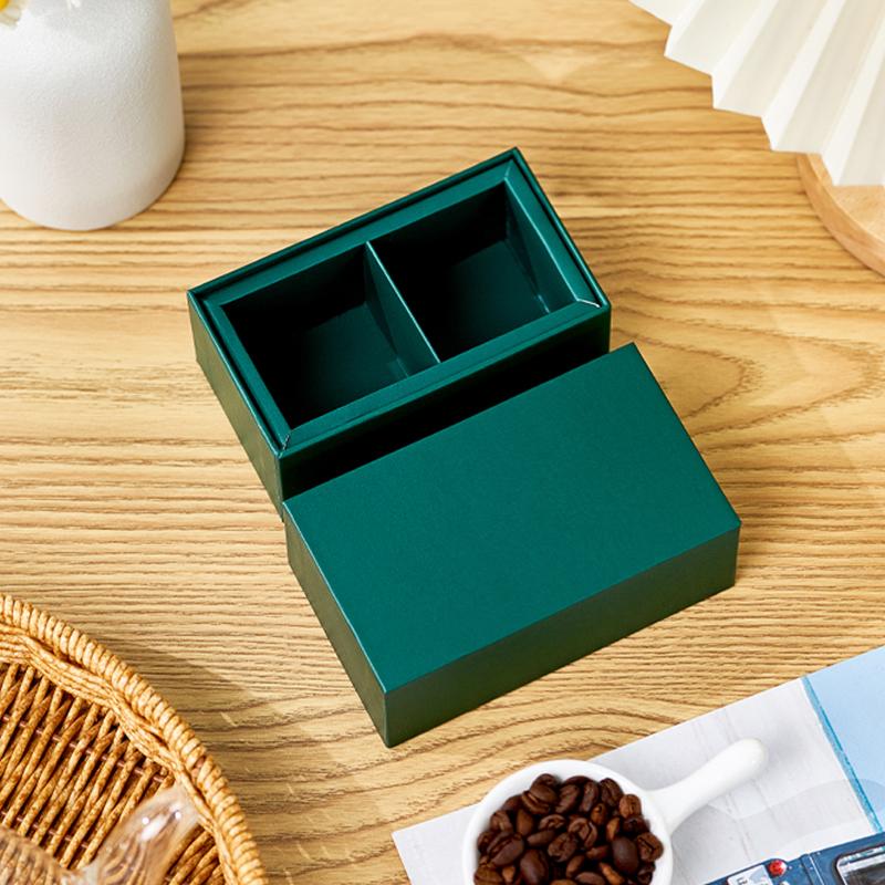 绿色马卡龙包装盒硬盒