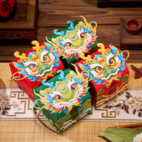 端午节礼盒手提袋创意粽子包装盒