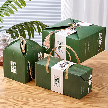2026端午节粽子礼盒包装盒手提定制logo高档蒙古包礼品袋空盒子