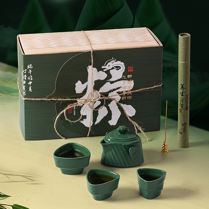 2025新款粽子礼盒包装盒端午节伴手礼创意商务酒店土特产赛龙舟节
