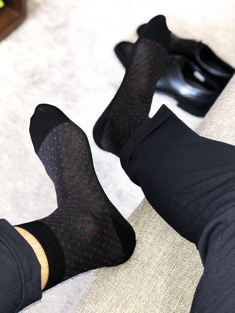 3双大山先生日系男士棉袜高端正装短筒袜日本绅士男袜b5包邮