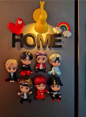 BTS防弹少年团立体创意冰箱贴磁贴TinyTAN金泰亨周边公仔个性创意