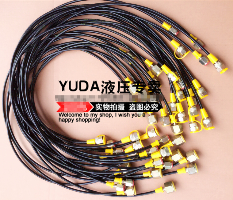 测压软管3*6微型高压HF系列树脂软管总成 压力表线 测压扣压接头