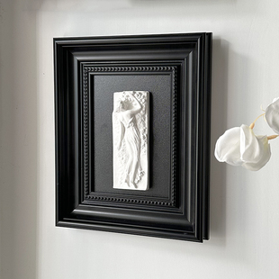 挂墙上的卧室客厅装饰画轻奢高级感浮雕人物美女背影艺术创意挂件