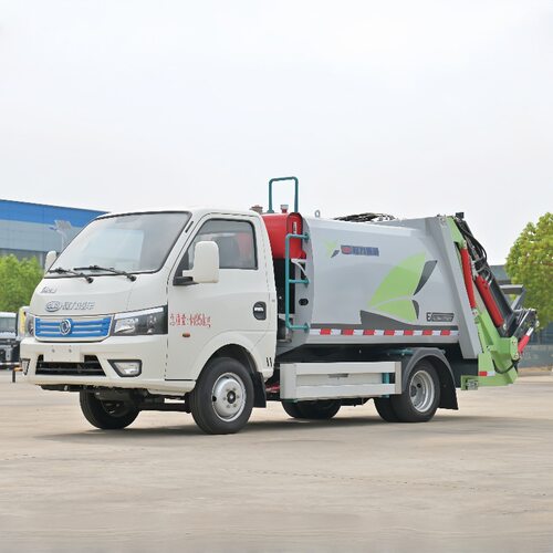 新能源6方电动垃圾车自装卸式垃圾车 市政环卫街道挂桶垃圾转运车
