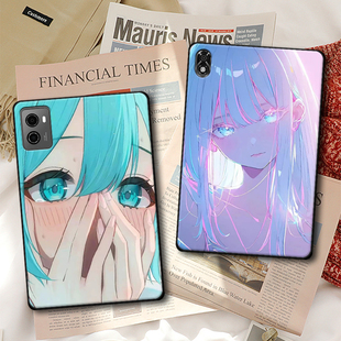 适用联想拯救者Y700四代平板保护套三代防摔软壳一代二代定制8.8轻薄动漫女孩头像ins风单面无盖简约