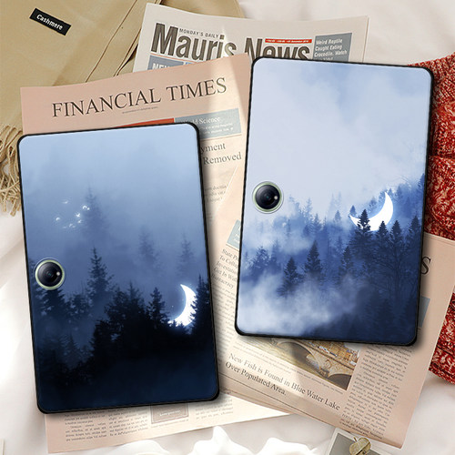 适用一加Pad2Pro平板保护套OnePlusPadPro软壳GO定制轻薄水墨森林定制ins风单面无盖简约