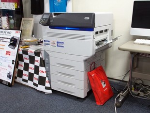 c941高速350克400克特种厚纸不干胶彩色激光打印机 c931 oki c911