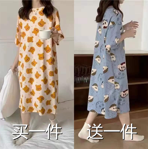 睡衣女卡通睡裙夏季公主风