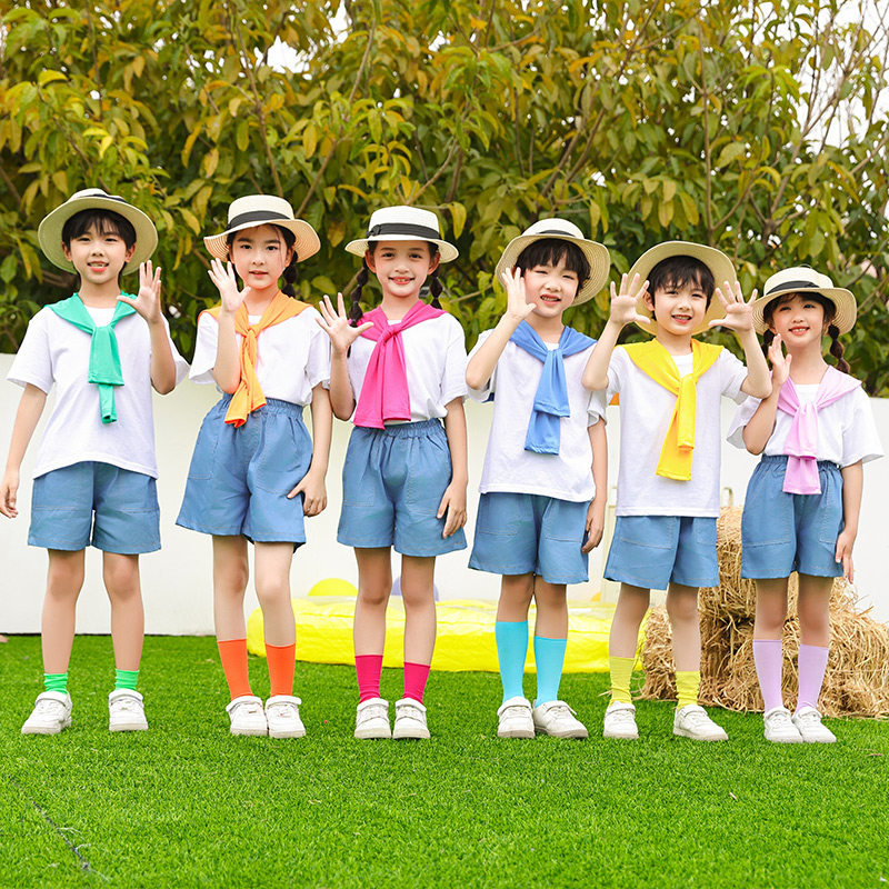 六一儿童啦啦队演出服中小学生运儿童演出服