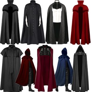 万圣节cos吸血鬼服装 成人死神披风表演服cosplay男巫师斗篷服装