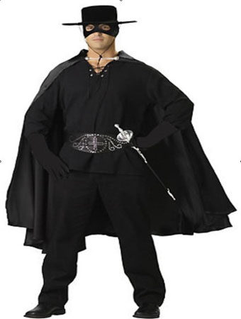 万圣节化妆舞会电影人物佐罗cosplay 英雄人物佐罗角色扮演游戏服