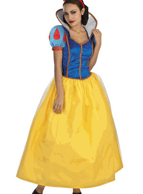 迪士尼Snow White成人礼服 白雪公主裙 舞台演出服cosplay万圣节