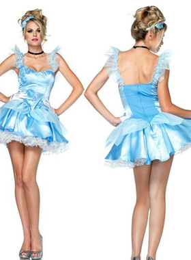 梦幻迪士尼白雪公主制服 cosplay万圣节派对服装女ds演出服舞台装