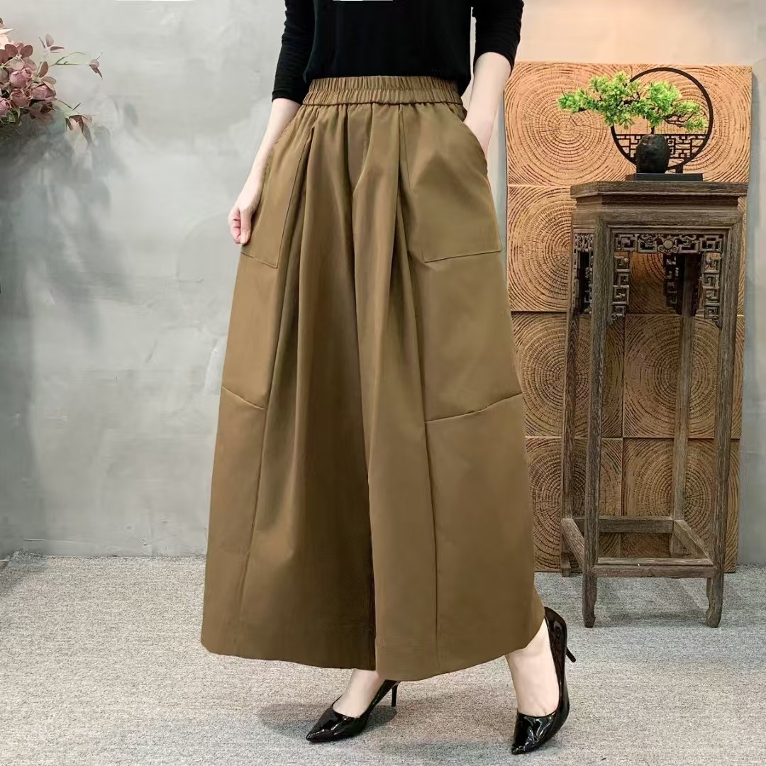 加棉阔腿裤2025秋冬新款高腰显瘦大码女裤宽松垂感休闲裤时尚气质,女装/女士精品,休闲裤,淘宝优惠券,粉丝福利购,淘宝优惠卷