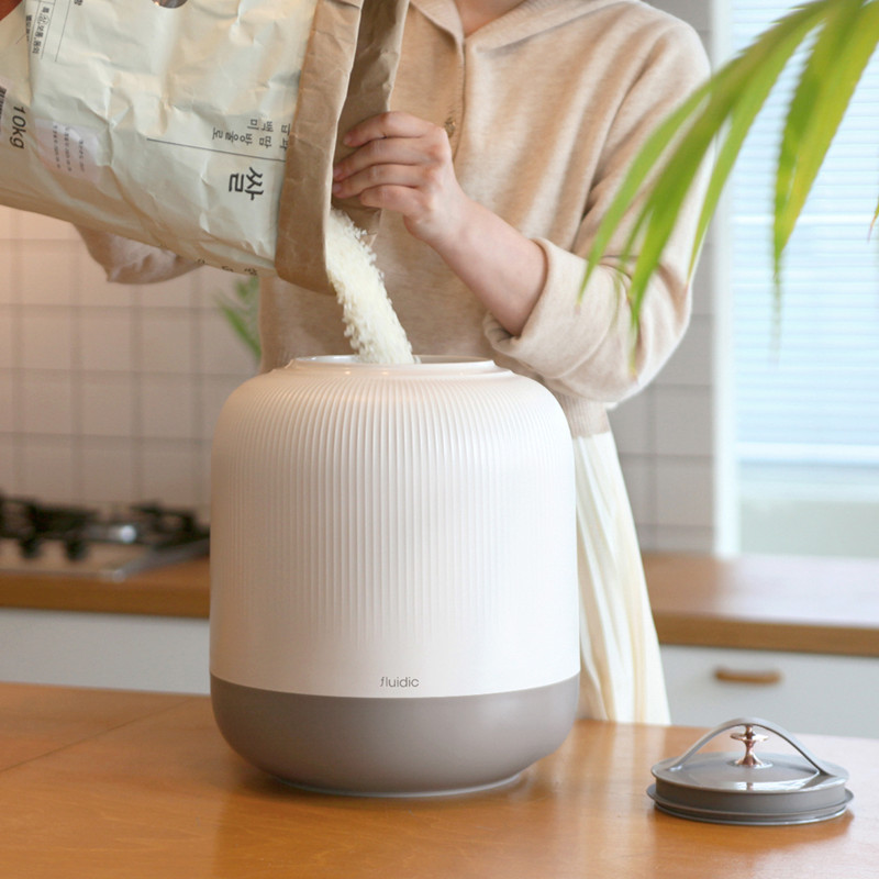 韩国进口mgmc米桶家用抽气防虫防潮大米收纳桶25L面粉食品储存罐