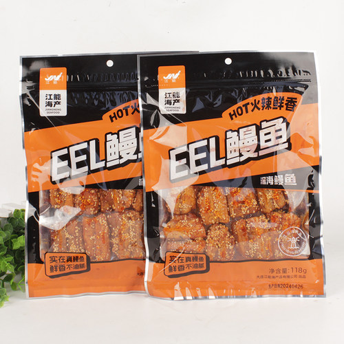 香辣鳗鱼块段江能海鲜零食即食鱼