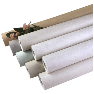 纯色素色无纺布艺术漆奶咖色水泥灰壁纸客厅卧室背景墙纸2026新款