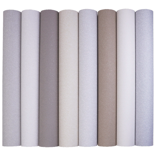 北欧无纺布纯色素色奶油色灰色白色硅藻泥墙纸客厅卧室壁纸非自粘