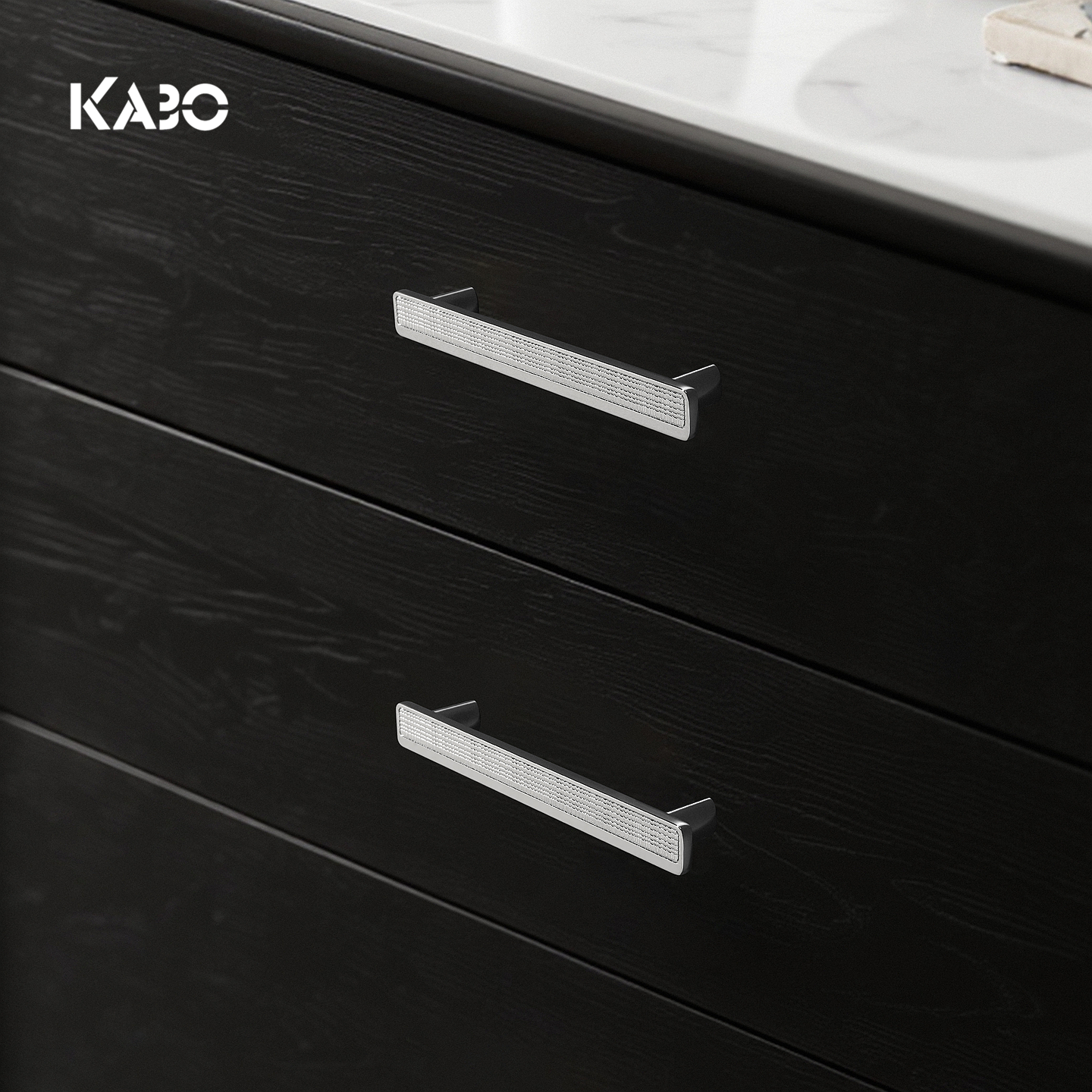 亮银色布纹轻奢柜门抽屉拉手