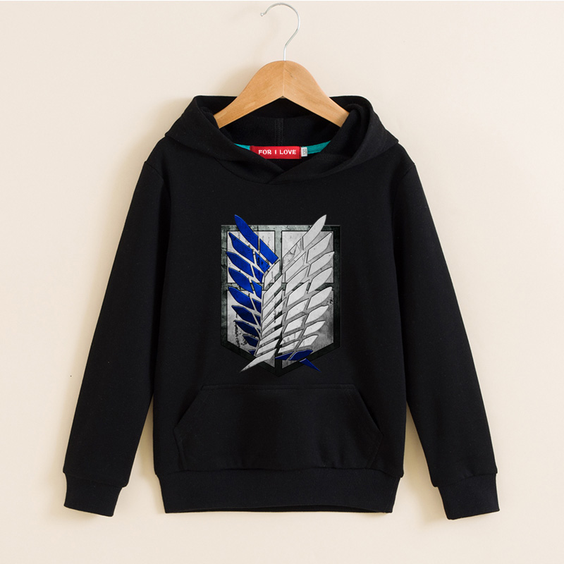 进击的巨人港风外套ACG童装衣服调查兵团自由之翼不一样连帽卫衣