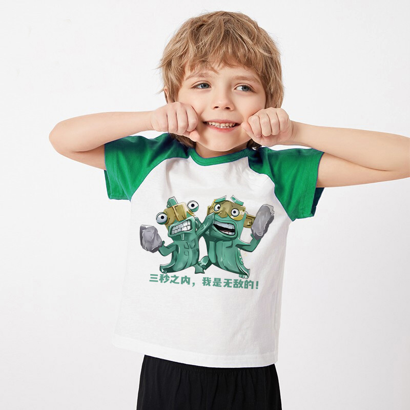 哪吒结界兽短袖t恤童装cos服二次元动漫cosplay纯棉夏季演出服装