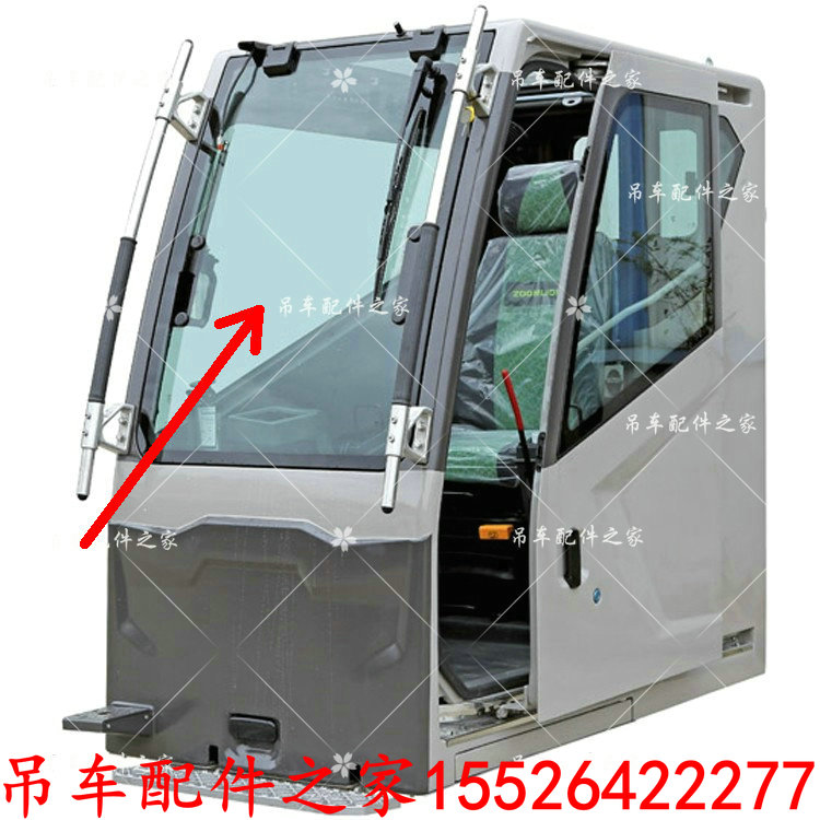 玻璃中联吊车极光绿操纵室