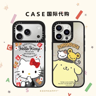 CASF布丁狗Kitty凯蒂猫适用iphone17手机壳16promax苹果15pro透明MagSafe磁吸14plus保护套Air卡通13可爱12女