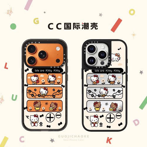 镂空kitty播放器适用iphone17手机壳16promax苹果15pro透明MagSafe磁吸14plus日韩ins可爱13卡通Air/12