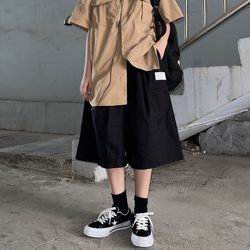 Cotton pants official pants summer Korean ins Japanese casual pants men's and women's fashion