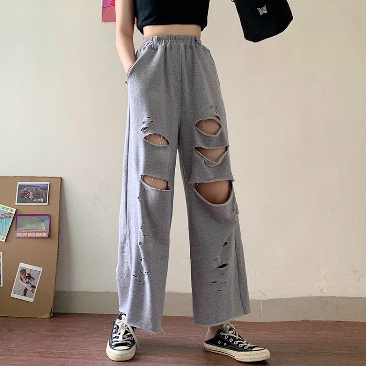 Real shot of Harajuku style high street casual pants