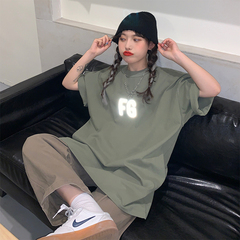 Rich, reflective, loose and versatile short sleeve T-shirt for men and women