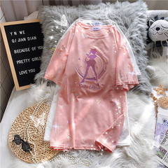 官圖短袖恤女夏新款韓版圓領學生上衣大碼女裝