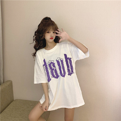 Real shot cotton short sleeve T-shirt printing