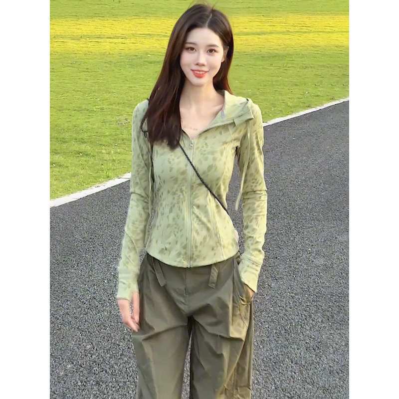 夏季女装连帽罩衫两件套显瘦