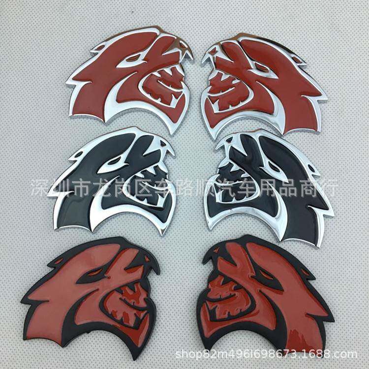 适用于道奇吉普大切诺基自由光改装SRT车贴 大号SRT地狱猫车标