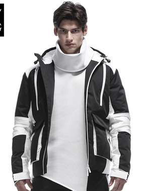 冬季轻薄羽绒服男修身帅气潮流运动鸭绒户外轻盈休闲连帽外套男