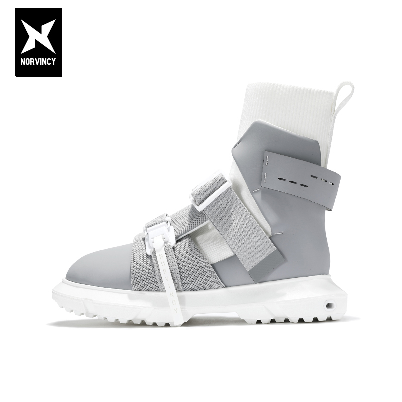 诺凡希复古马丁靴男女时尚工装靴