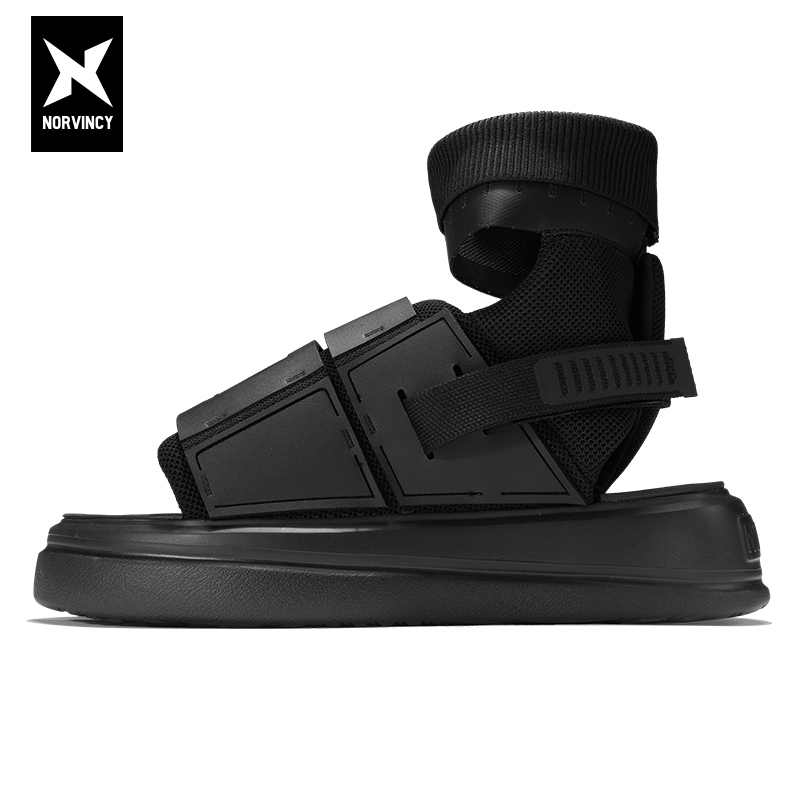 休闲凉鞋男系带增高百搭个性