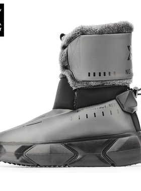 诺凡希户外潮牌棉靴雪地靴男高帮冬季保暖加绒加厚防水防滑棉鞋潮