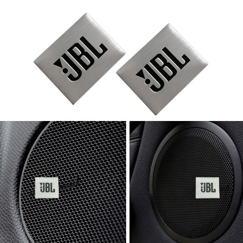 汽车音响标志jbl铝合金喇叭改装贴标jbl音响贴标