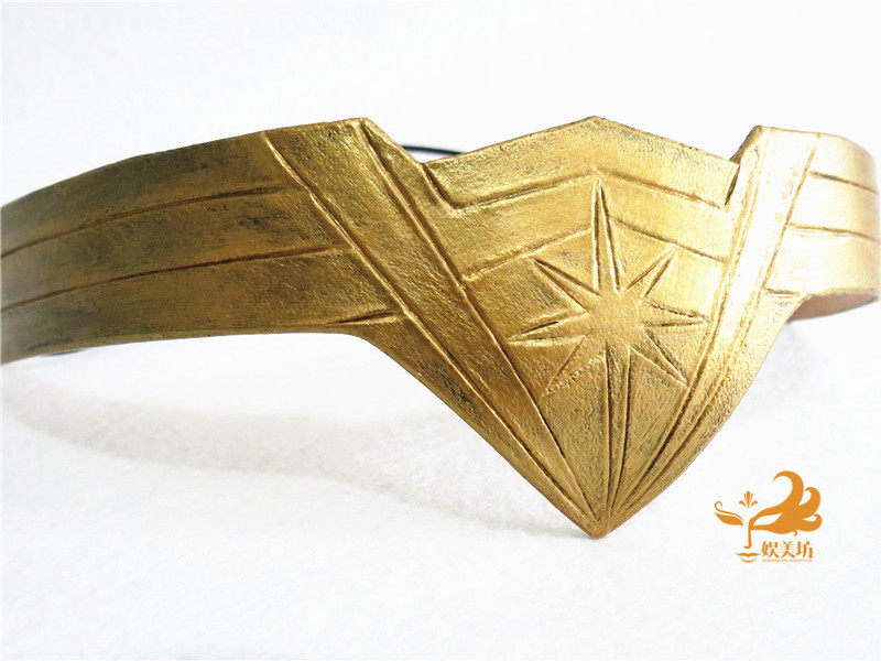 Wonder Woman headband 神奇女侠cos道具发带牛皮头饰新款面具