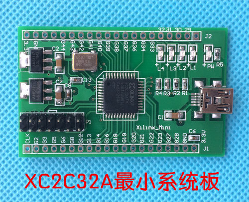 Xilinx XC2C32A CPLD 小系统板 实验板
 验证板
