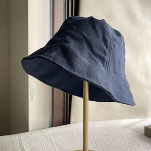 亚麻轻薄款水桶帽春夏透气大头围可调节防晒遮阳盆帽显脸小渔夫帽