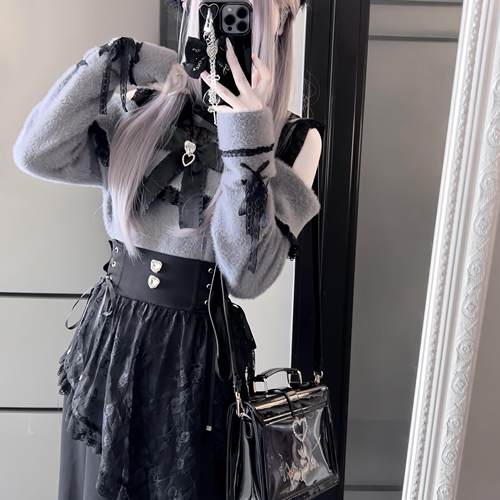 日系量产型清楚系日系鱼尾裙