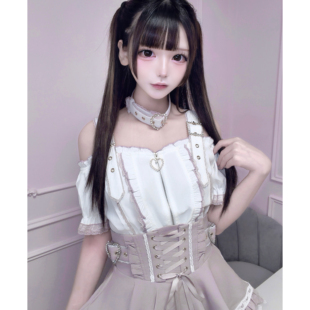 【心跳芭菲】银河与你蕾服量产型日系亚文化原创长袖小蛋糕套装