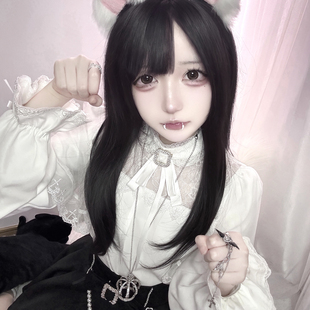 珍珠下裙 银河与你日系蕾服量产型亚文化清楚系蕾丝长袖 眠眠梦