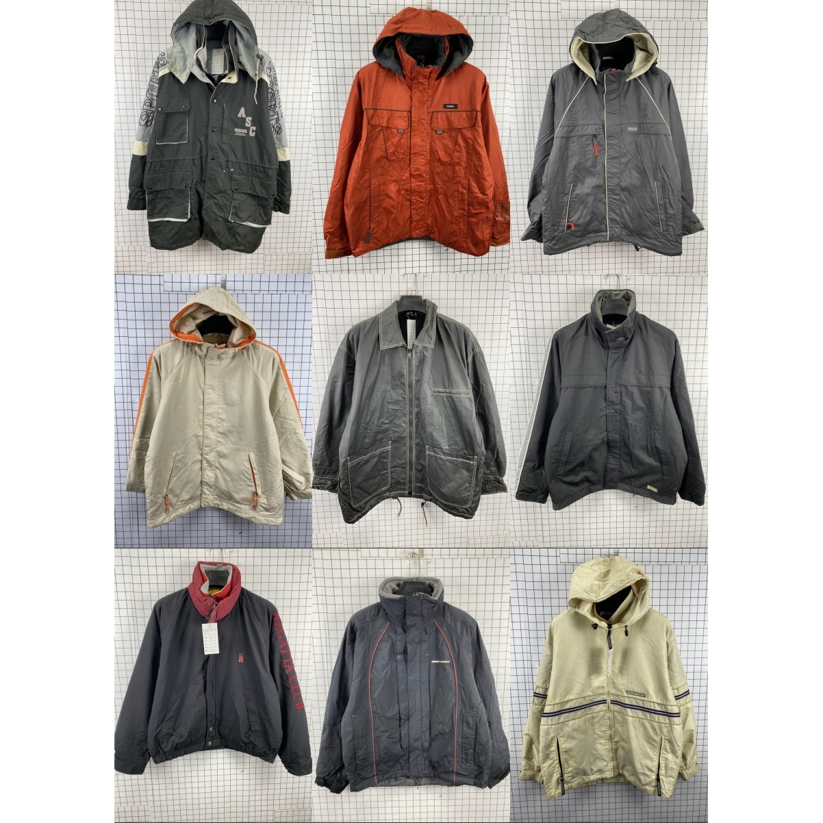 古着vintage 复古原宿街头工装宽松范夹克户外登山冲锋衣外套B50