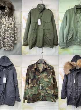 vintage古着美系M65秋冬民用军装猎人工装迷彩夹克户外服外套B86